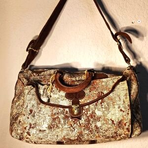 The French Luggage Company Travel Tote Carry-on Grandma Core Cottage Core Vintag